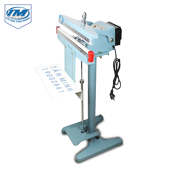 Máy hàn miệng túi dập chân PFS-350 có giá đỡ (TMĐG